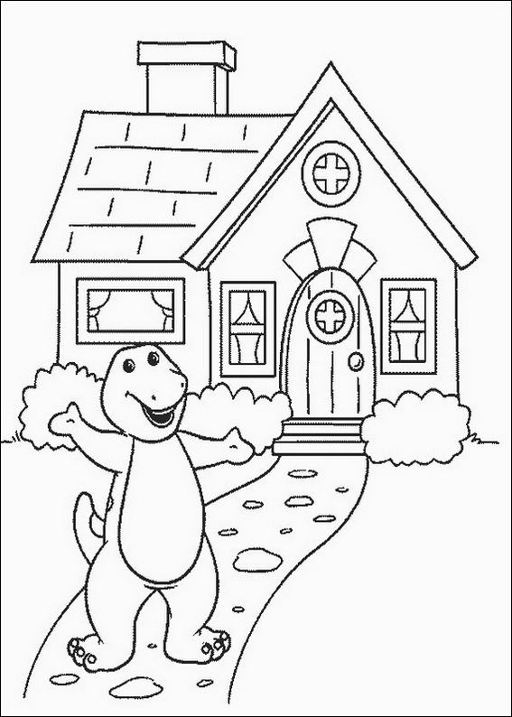 Cartoon House Coloring Pages