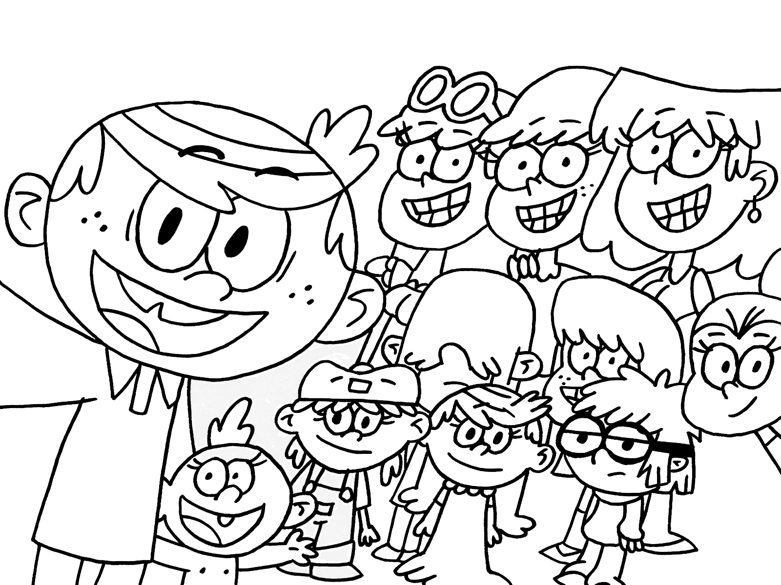 1600x1200 The Loud House Coloring Pages To Download And Print For Free