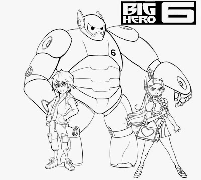 400x360 Lets Coloring Book Big Hero 6 Coloring Pages Free Cartoon Kids