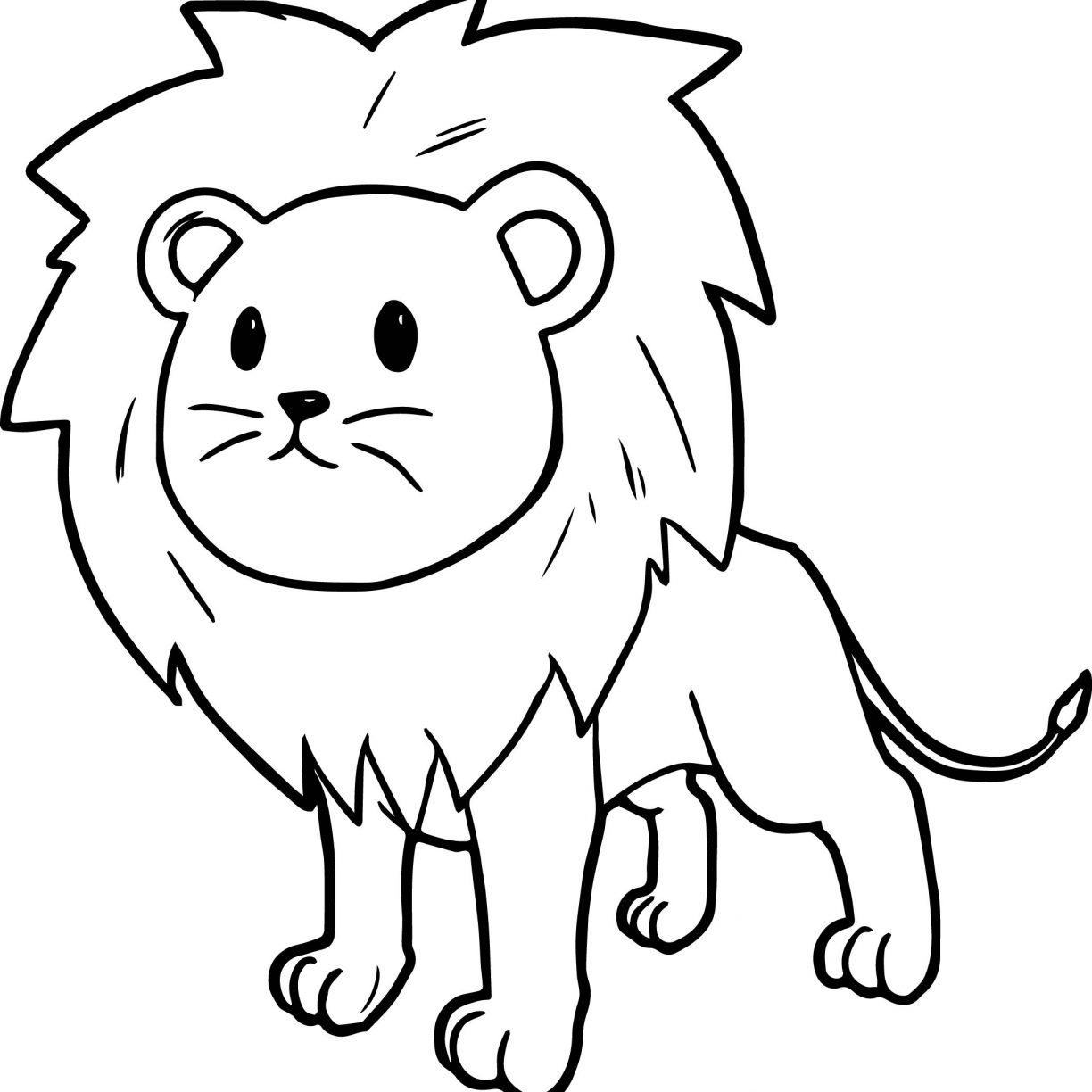 1224x1224 Impressive Lion Coloring Pages Perfect Colorin Free Printable