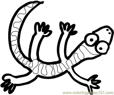 Lizard Tattoo 2 Coloring Page 480x399 Lizard Tattoo 2 Coloring Page