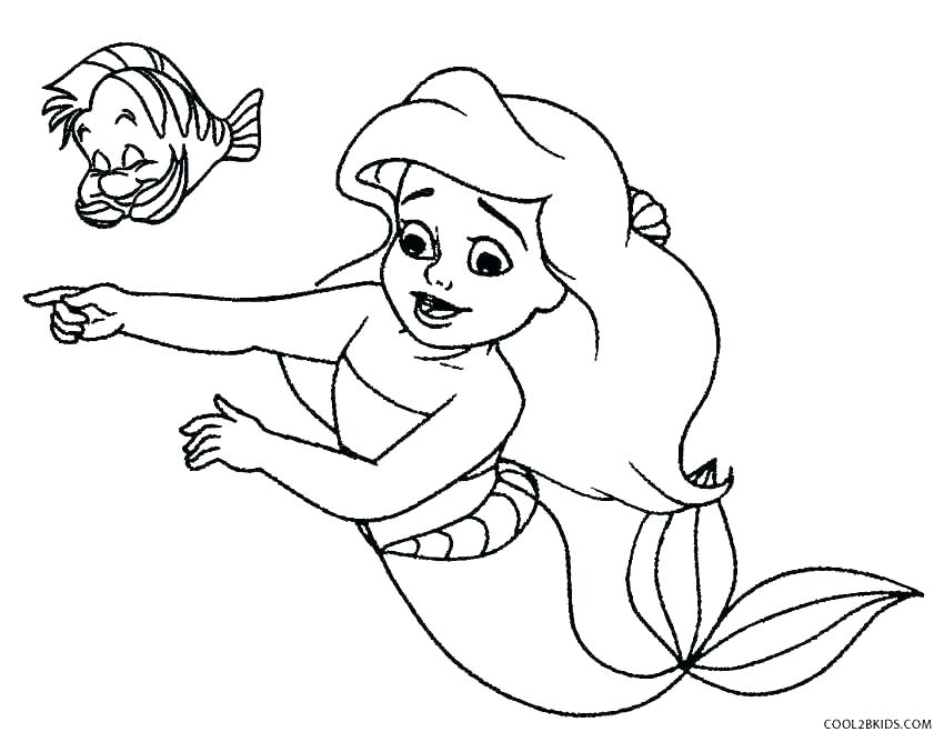 Coloring Pages Of The Little Mermaid Cartoon Mermaid Coloring 850x668 Coloring Pages Of The Little Mermaid Cartoon Mermaid Coloring