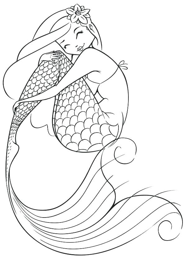 Cartoon Mermaid Coloring Pages Vanda 595x842 Cartoon Mermaid Coloring Pages Vanda