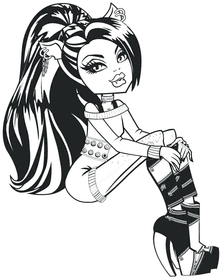 Monster High Coloring Pages Wolf Coloring Pages Cartoon Monster 746x940 Monster High Coloring Pages Wolf Coloring Pages Cartoon Monster