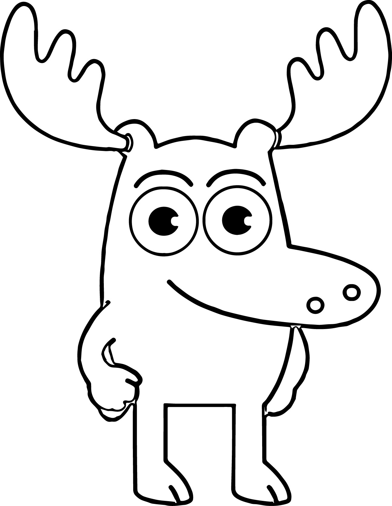 1295x1670 Moose Coloring Pages Beautiful High Quality Free Moose A Moose