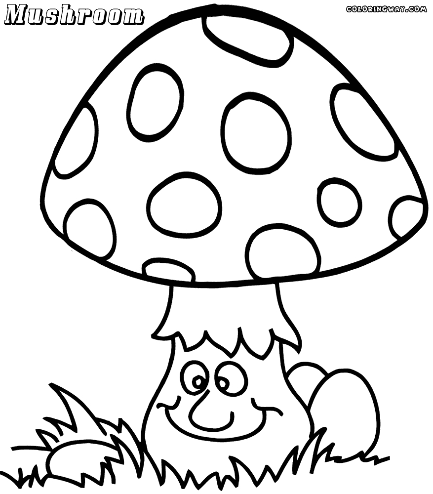 23 Mushroom Coloring Pages Images Free Coloring Pages 877x1000 23 Mushroom Coloring Pages Images Free Coloring Pages