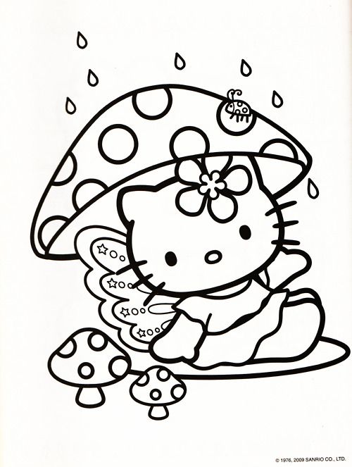 Hello Kitty Mushroom Coloring Sheet! Things That Make Me Smile 500x663 Hello Kitty Mushroom Coloring Sheet! Things That Make Me Smile