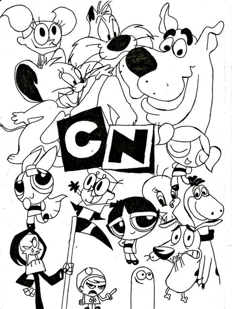 750x1000 Cartoon Network Colouring Pages Cartoon Network Coloring Pages