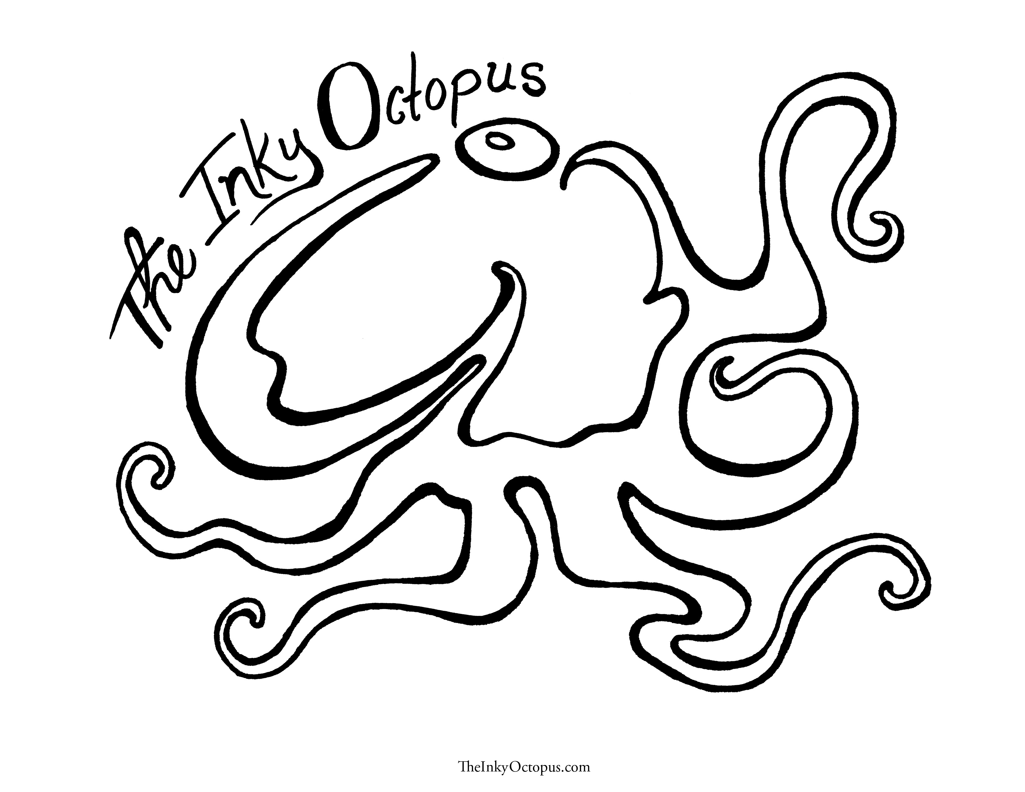 Popular Octopus Pictures To Colour Cartoon Coloring Page Free 3300x2550 Popular Octopus Pictures To Colour Cartoon Coloring Page Free
