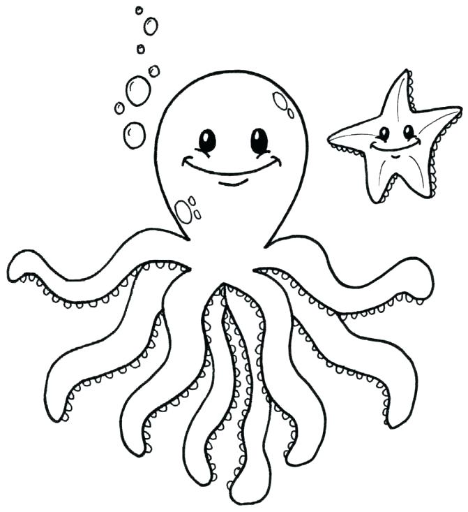 Cartoon Octopus Coloring Pages Best Images Felt Sheets For Kids 671x733 Cartoon Octopus Coloring Pages Best Images Felt Sheets For Kids