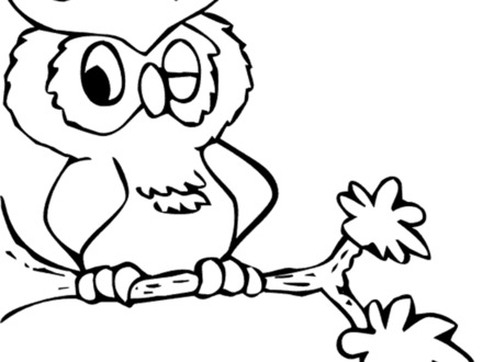 Cartoon Owl Coloring Pages