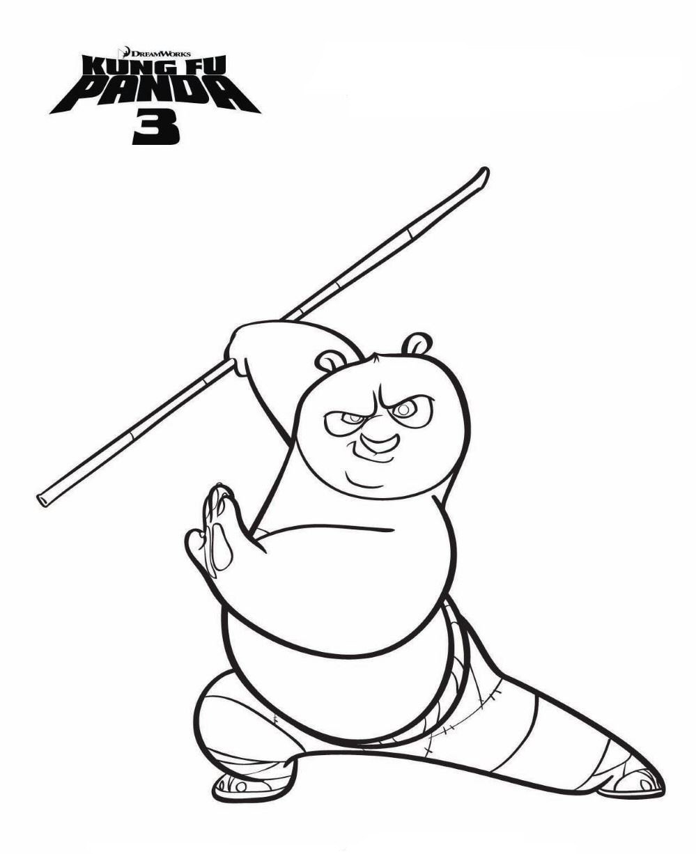 999x1226 Kung Fu Panda Coloring Pages Kids N Fun Com 7 Of 3