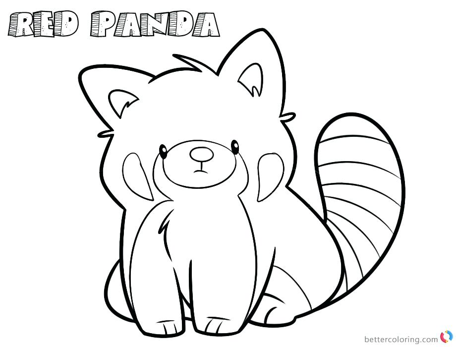 920x700 Coloring Pages Panda