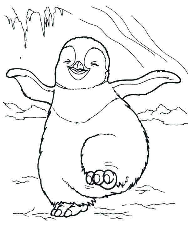 600x726 Cute Penguin Coloring Pages Penguin Coloring Pages Baby Penguin