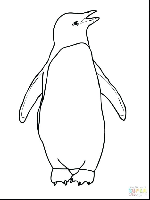 618x824 Free Printable Penguin Coloring Pages For Kids Cartoon Penguin