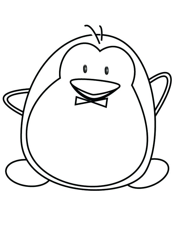 600x776 Penguin Color Page Penguin Coloring Pages For Preschoolers Club