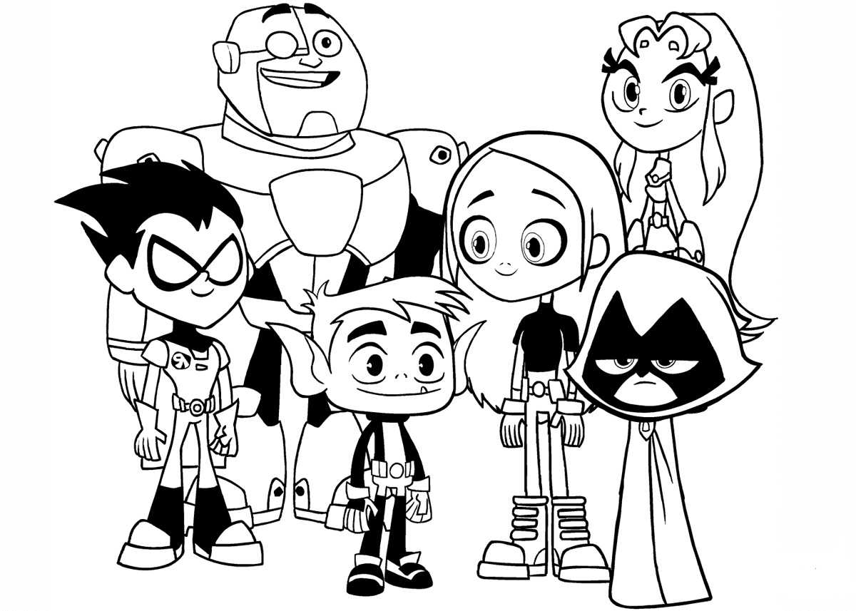 Cartoon People Coloring Pages