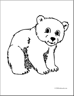 304x392 Baby Polar Bear Coloring Pages Color Bros