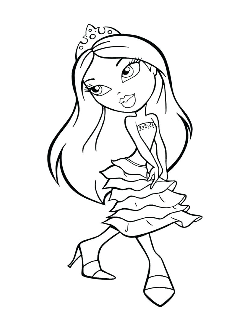 820x1060 Coloring Pages ~ Printable Princess Coloring Pages Cute Cartoon