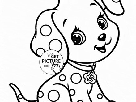 Cartoon Puppy Coloring Pages