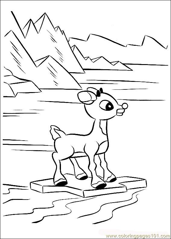 567x794 Rudolph 40 Coloring Page