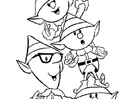 440x330 Elf On The Shelf Reindeer Coloring Pages