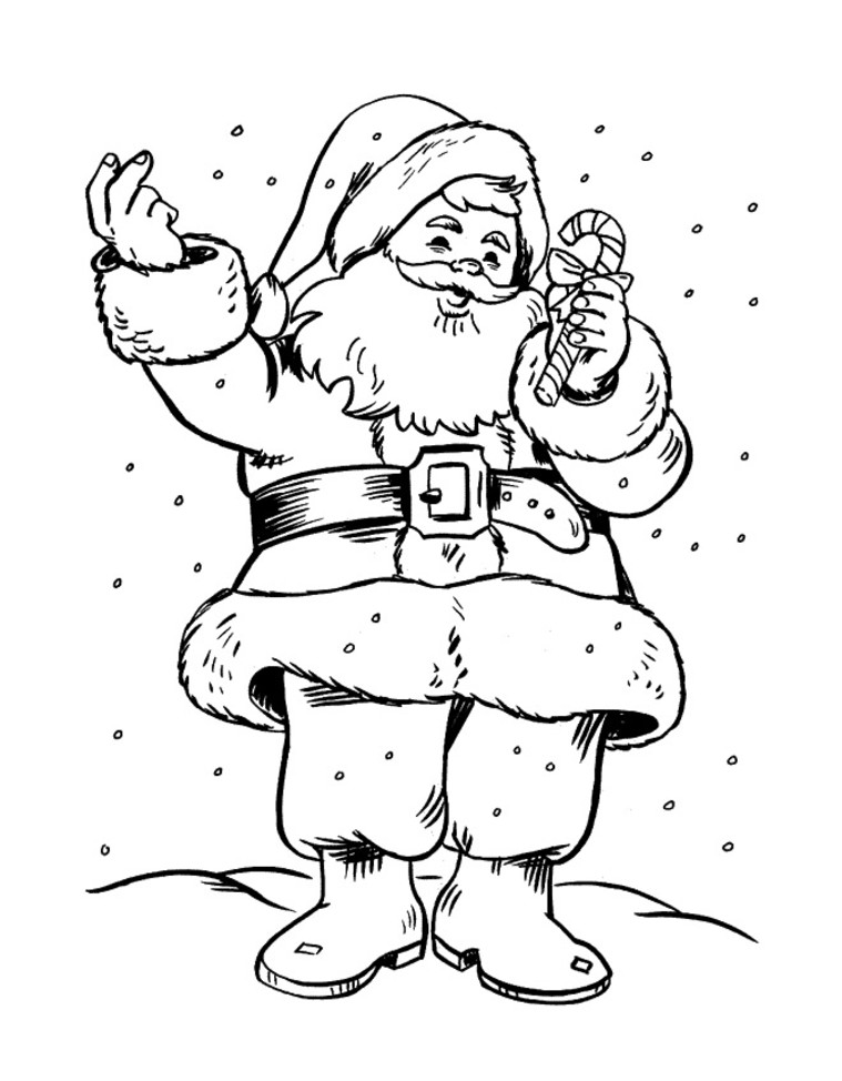 Santa Coloring Pages (21) Coloring Kids 759x974 Santa Coloring Pages (21) Coloring Kids
