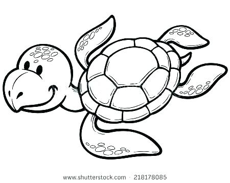 450x358 Cartoon Turtle Coloring Pages