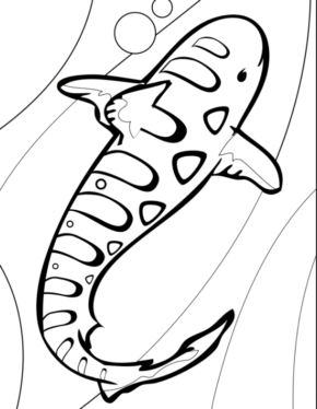 290x374 Sharks Shark Jaws Coloring Page, Shark, Tiger Shark, Sharks.