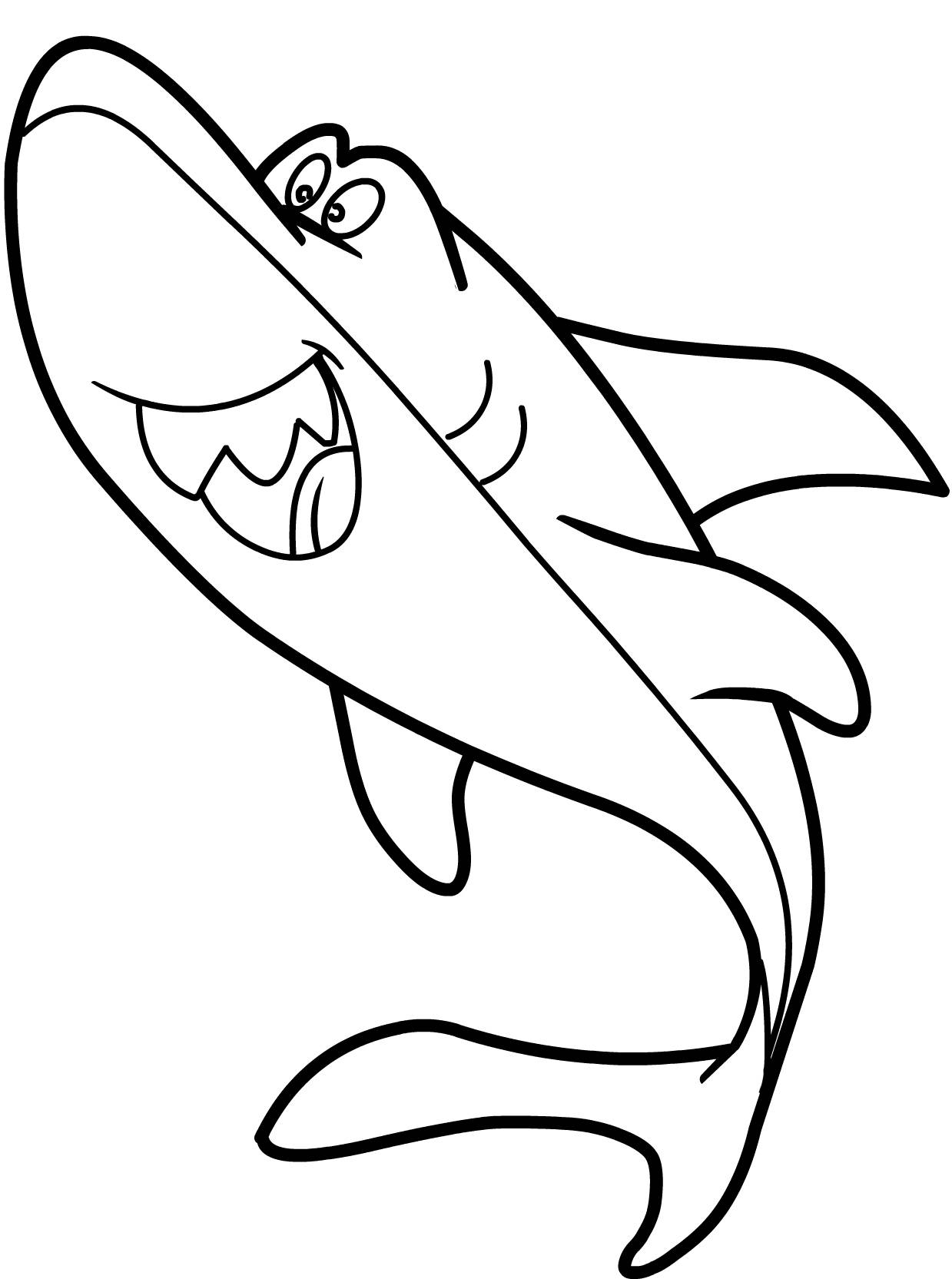 1239x1665 Best Of Cartoon Shark Coloring Pages Collection Printable