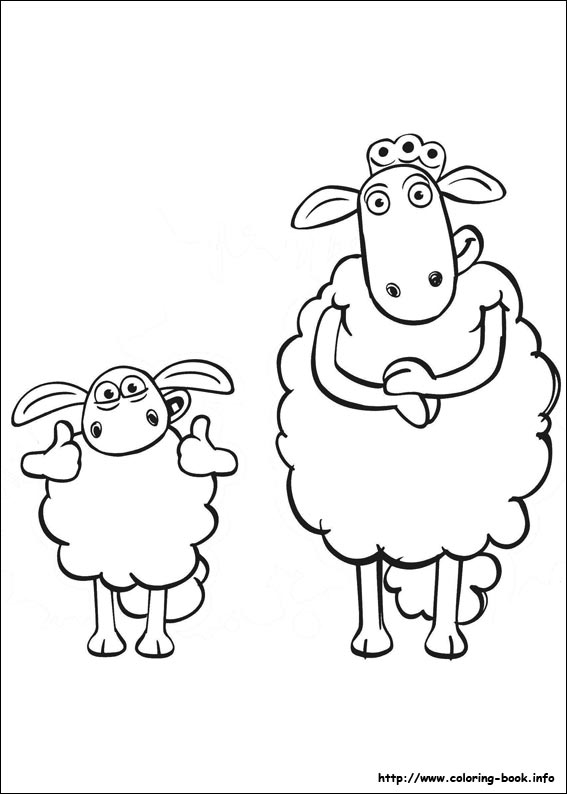 567x794 Shaun The Sheep Coloring Pages Printable