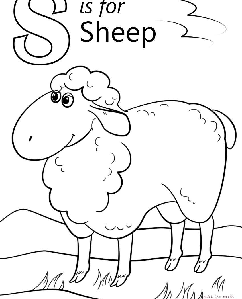 849x1050 Sheep Coloring Pages For Kids Free Printable Animals Bighorn