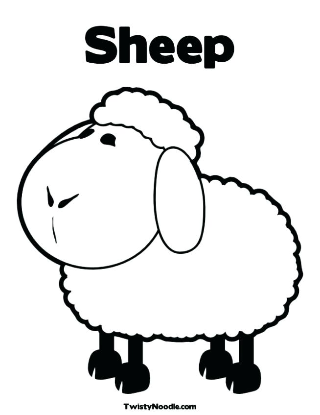 654x847 Sheep Coloring Pages Sheep Coloring Pages To Print Baby Sheep