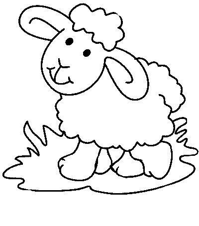 400x454 Sheep Coloring Page 15