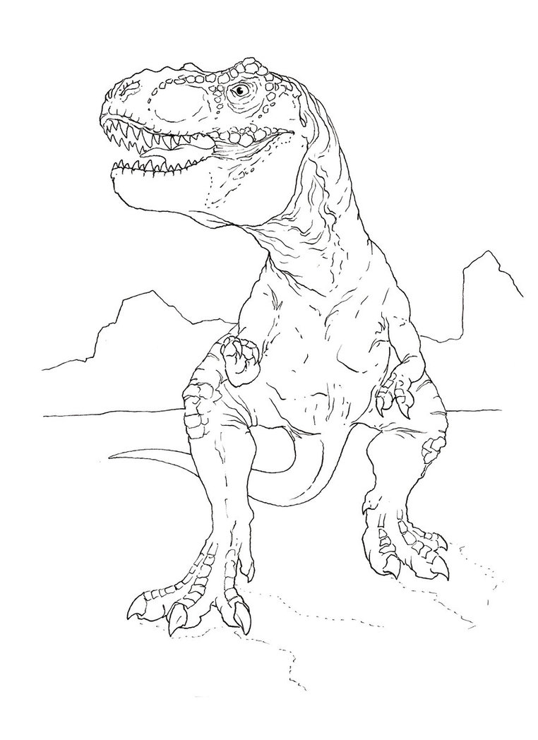 762x1048 Dinosaur Skeleton Coloring Page Free Download