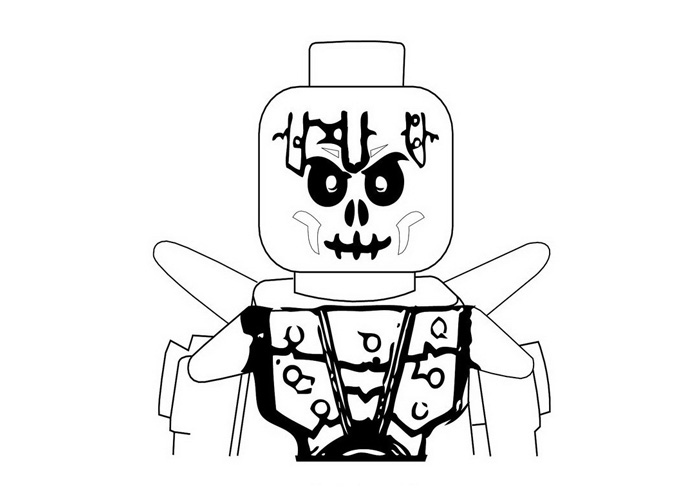 700x500 Ninjago Skeleton Warrior Coloring Pages