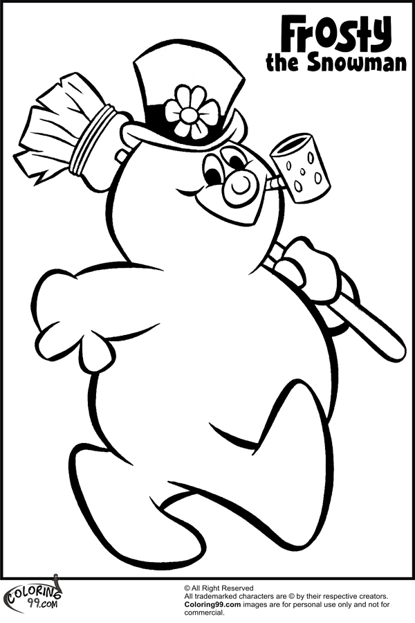 Frosty The Snowman Coloring Pages 600x900 Frosty The Snowman Coloring Pages