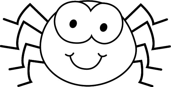 Black White Spider Cartoon 573x293 Black White Spider Cartoon