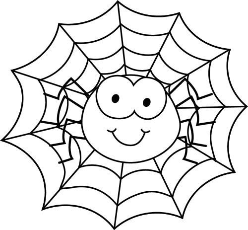 Spider Coloring Pages Spider In Spider Web Coloring Page Coloring 500x463 Spider Coloring Pages Spider In Spider Web Coloring Page Coloring