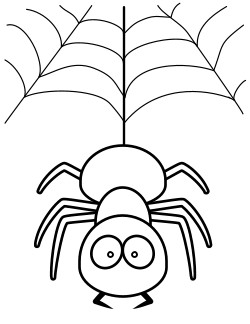Cartoon Spider Coloring Pages 250x324 Cartoon Spider Coloring Pages