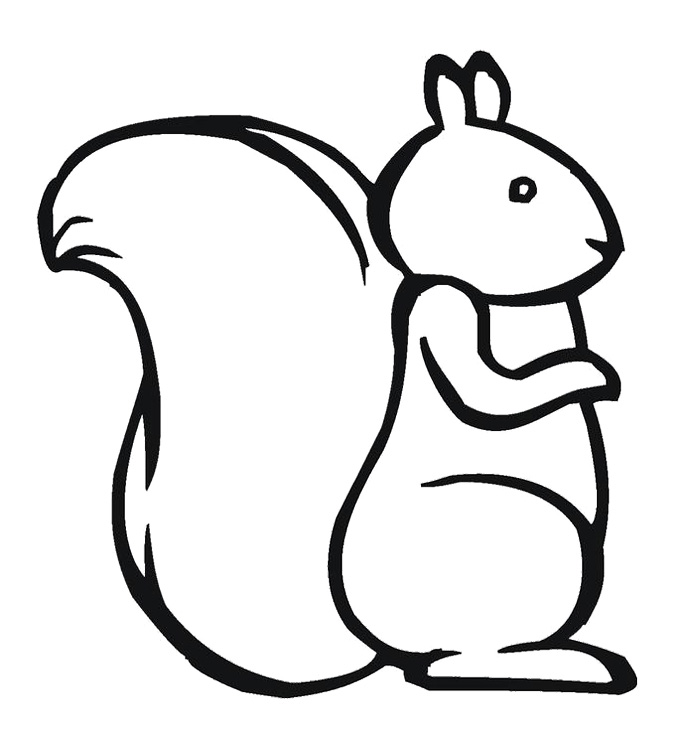 Squirrel Coloring Page For Kids Pattern Design Ideas 680x743 Squirrel Coloring Page For Kids Pattern Design Ideas