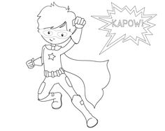 236x188 Free Printable Superhero Coloring Sheets For Kids School