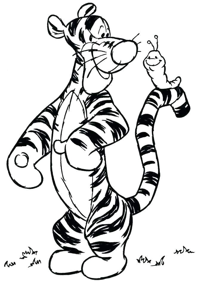 Cartoon Tiger Coloring Pages at GetColorings.com | Free printable ...