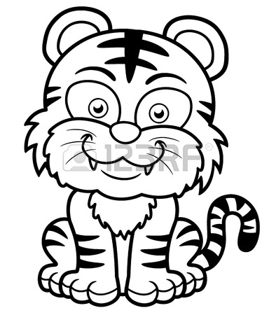 Tiger Coloring Pages For Kids 394x450 Tiger Coloring Pages For Kids