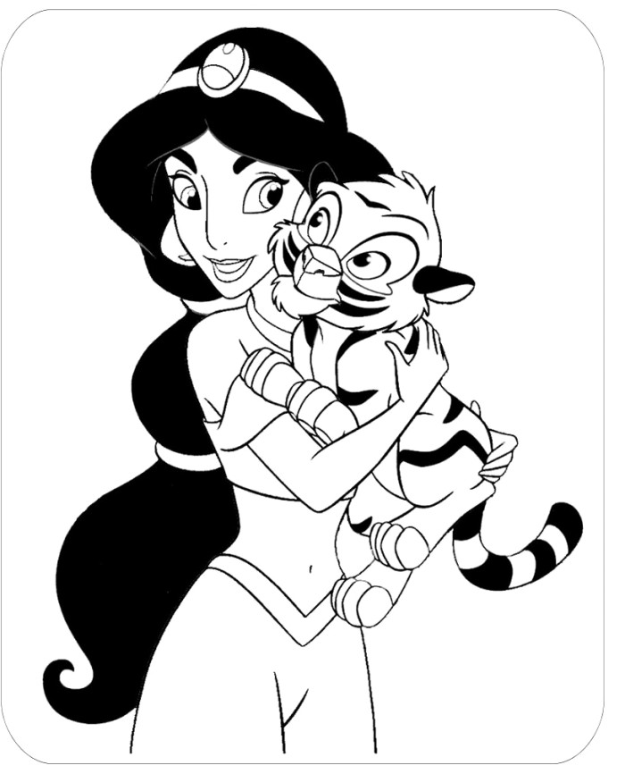 Jasmine With Baby Tiger 700x866 Jasmine With Baby Tiger