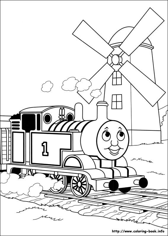 Cartoon Train Coloring Pages
