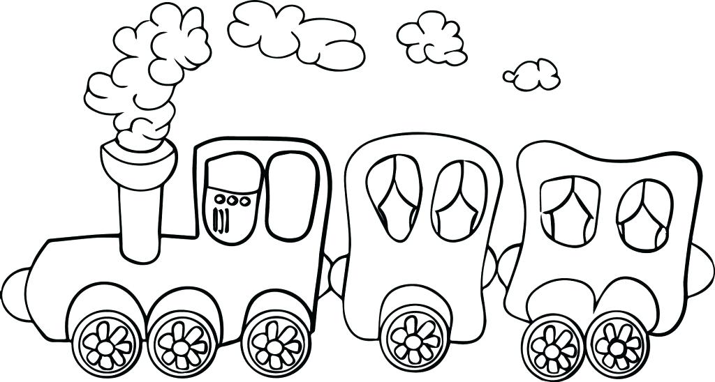 Cartoon Train Coloring Pages at GetColorings.com | Free printable ...