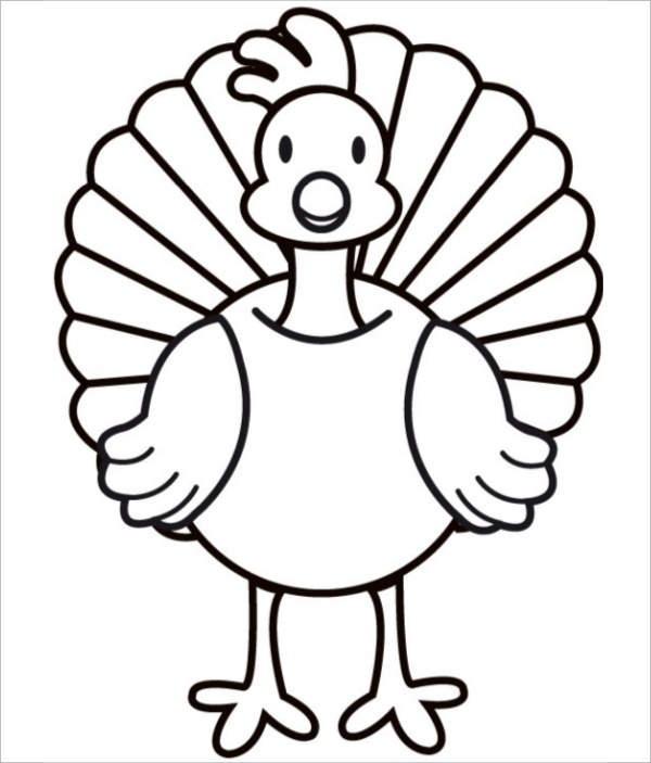 Cartoon Turkey Profile Coloring Page Turkey Pictures For Kids Free 600x703 Cartoon Turkey Profile Coloring Page Turkey Pictures For Kids Free