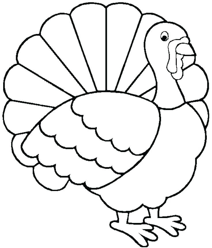 Turkey Coloring Picture 736x861 Turkey Coloring Picture