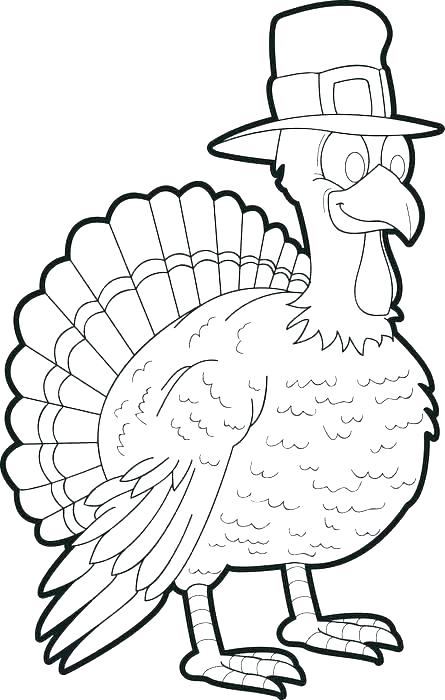 Cartoon Turkey Coloring Page Free Printable For Kids 4 Christian 445x700 Cartoon Turkey Coloring Page Free Printable For Kids 4 Christian